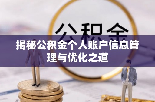 朔州揭秘公积金个人账户信息管理与优化之道