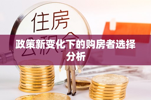 朔州政策新变化下的购房者选择分析