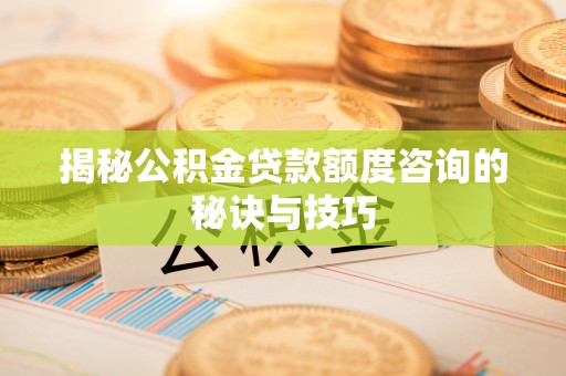 朔州揭秘公积金贷款额度咨询的秘诀与技巧