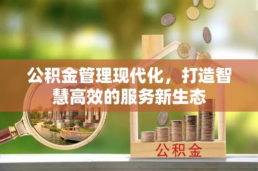 朔州公积金管理现代化，打造智慧高效的服务新生态