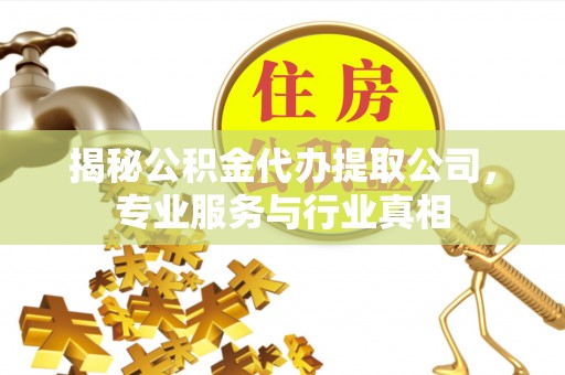 朔州揭秘公积金代办提取公司，专业服务与行业真相